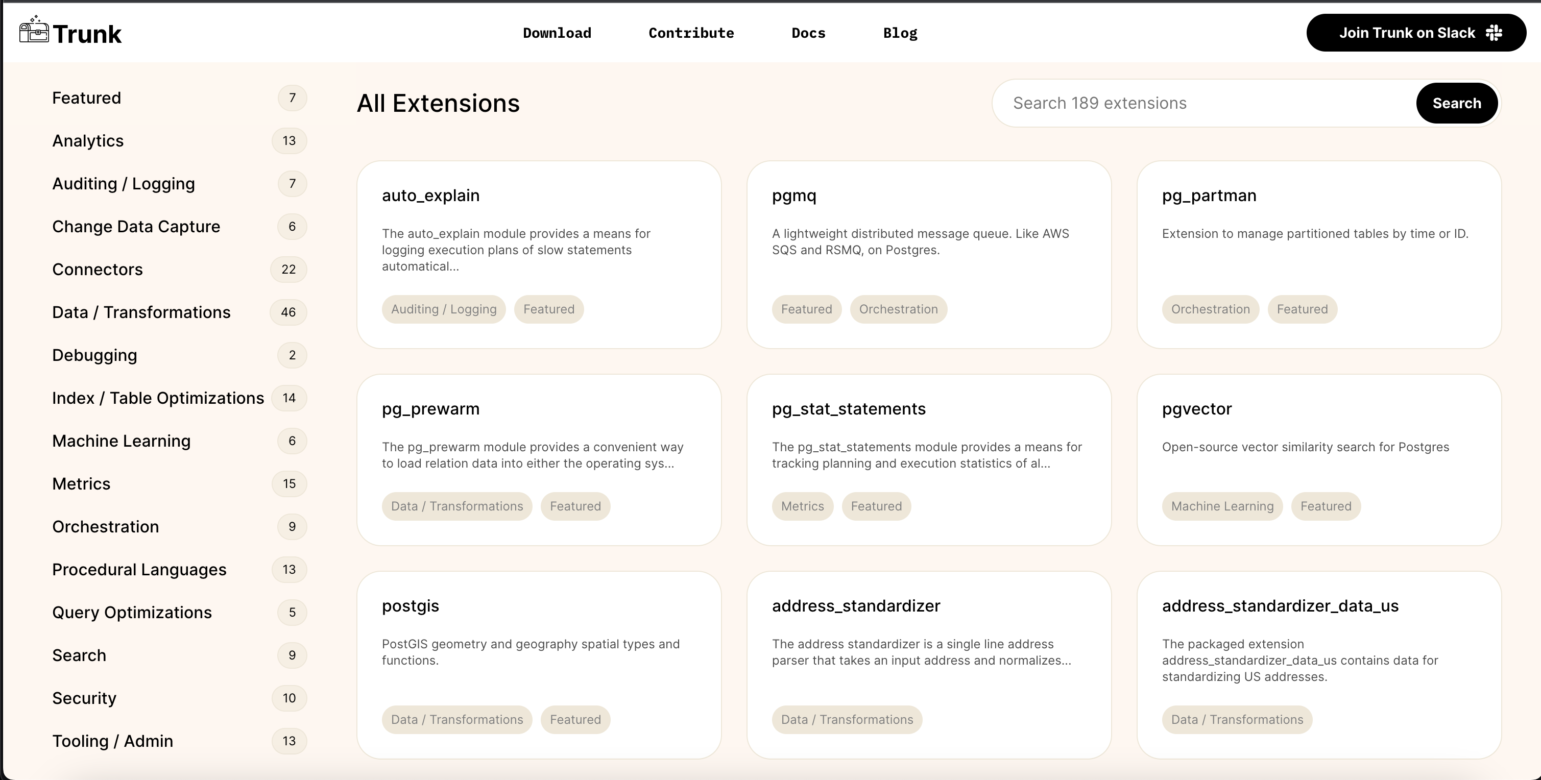 Postgres Extensions Library