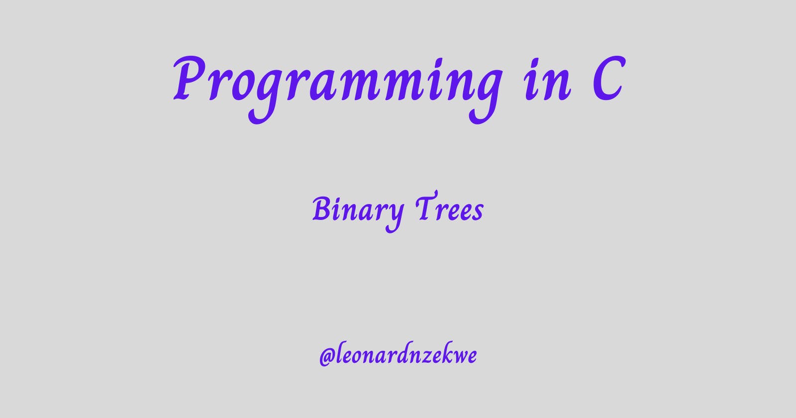 Cover Image for Exploring Binary Trees in C