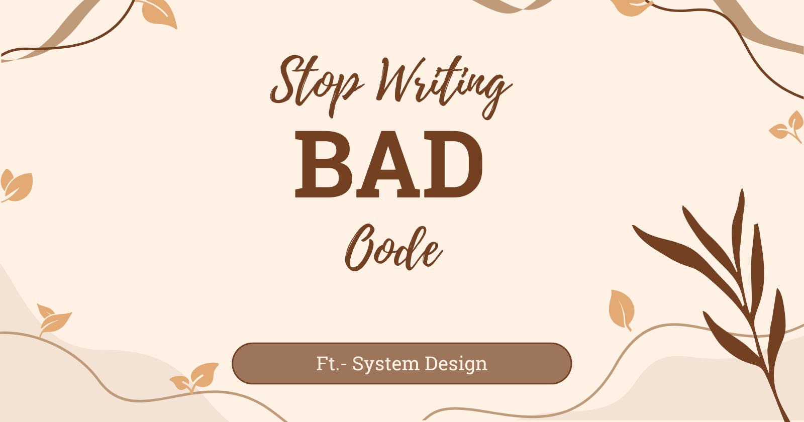 Stop Coding before thinking Feat- Render Props and Compound Patterns Frontend System Design, Pt — 1