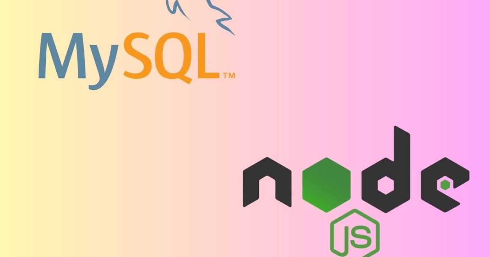 How to use MySQL Database with Express REST API