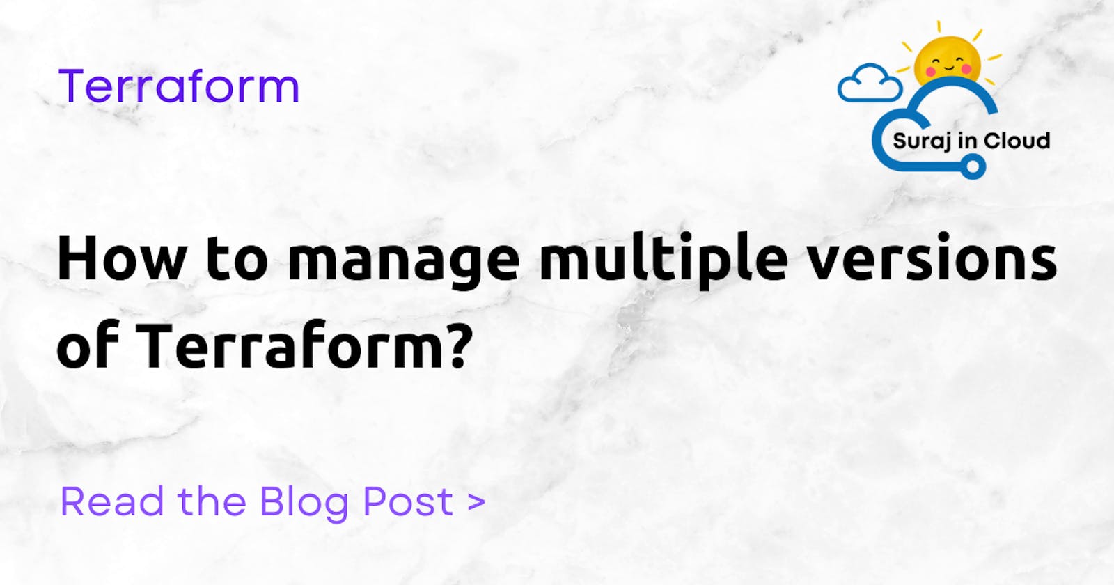 How to manage multiple versions of Terraform?