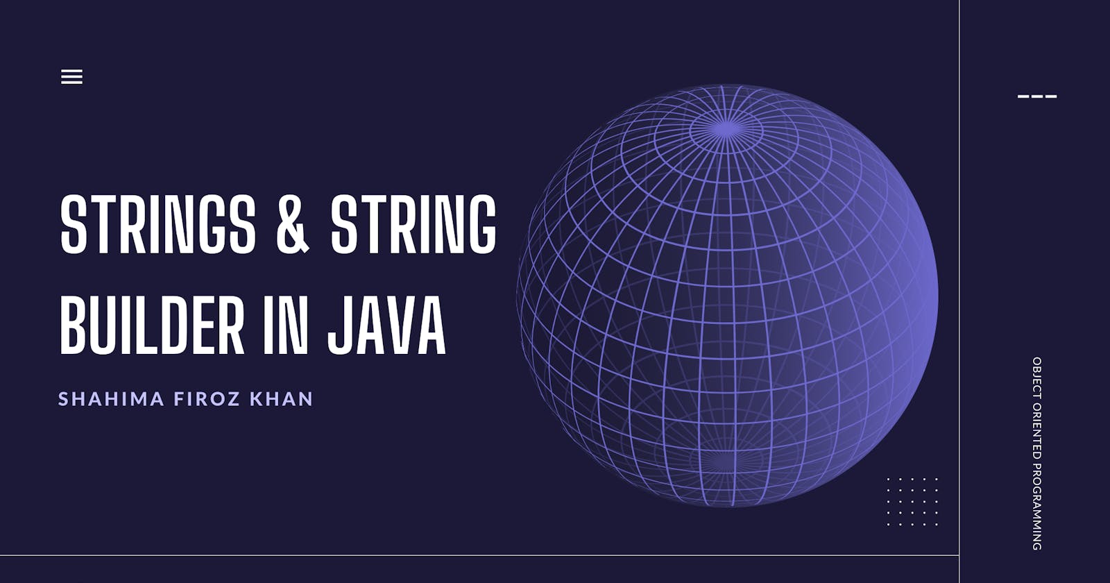 3.Strings & StringBuilder in JAVA
