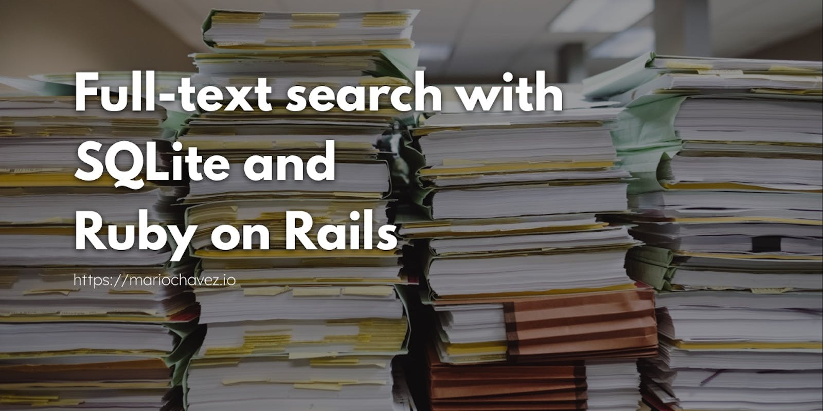 Full-text search with Rails and SQLite