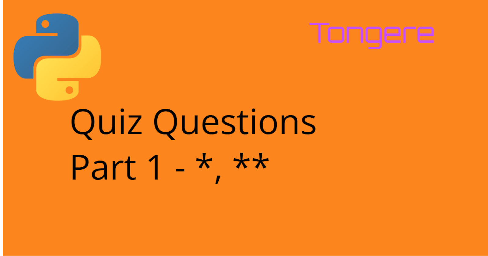 Python: Quiz Questions Part 1