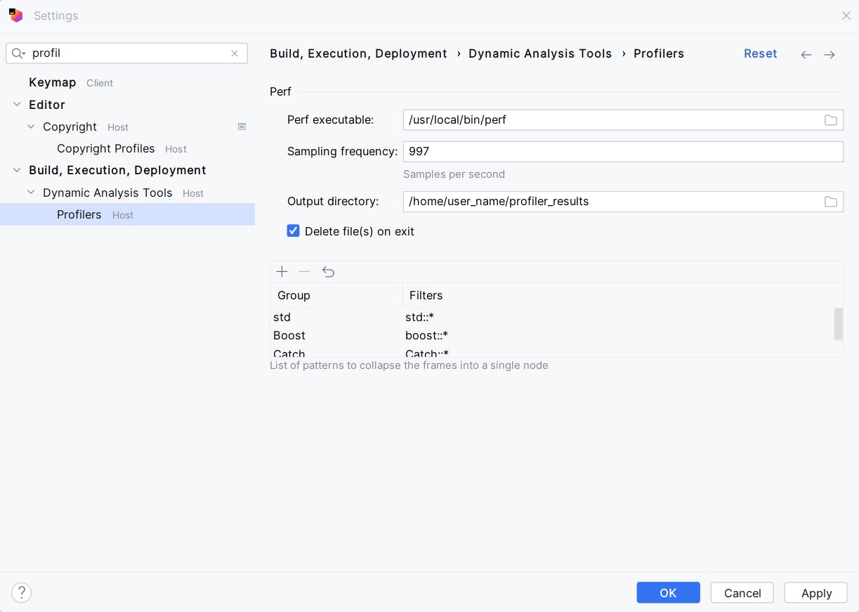 Rust Profiling in WSL2 with CLion