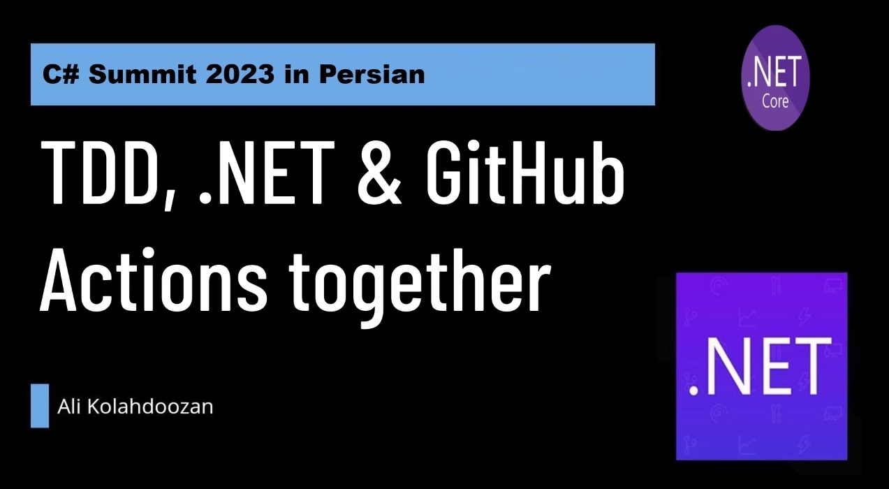 TDD, .NET & GitHub Actions together - Persian