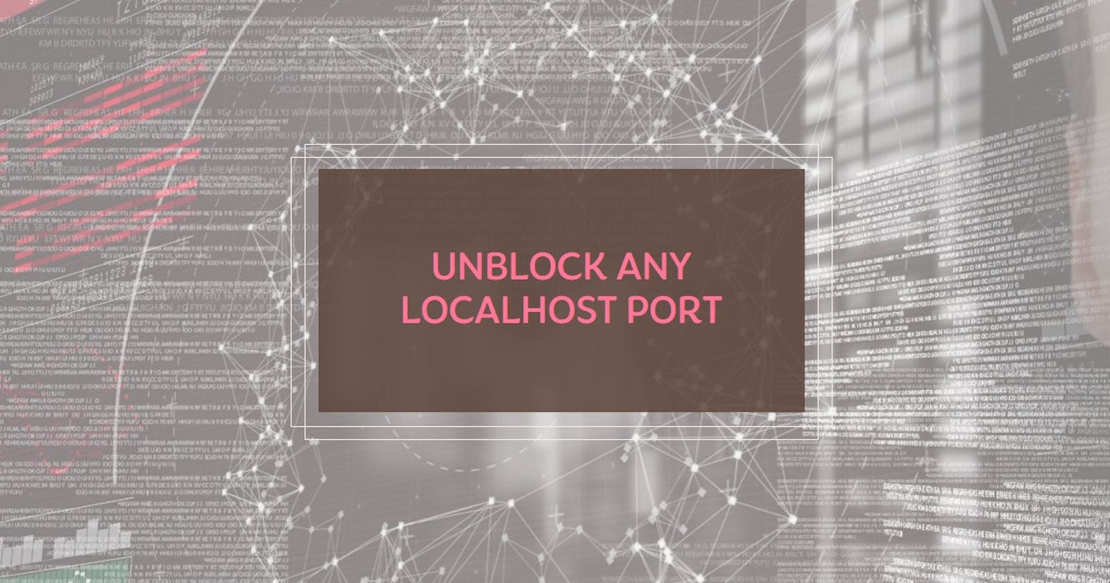 Trying to run your app on localhost:3000 but for some reason, the port is blocked?