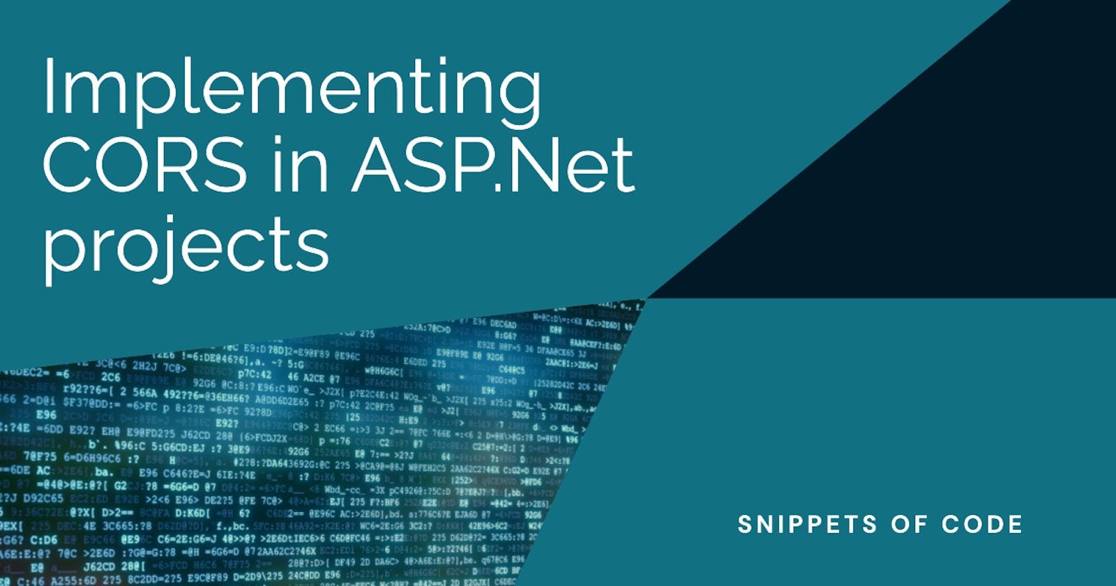 What is CORS and it's implementation in ASP.Net Web API