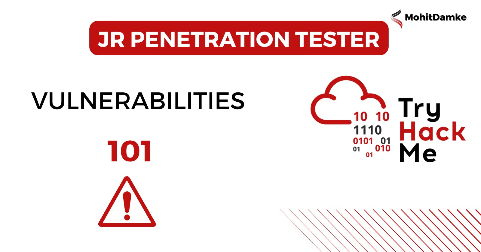 Try Hack Me |Jr Penetration Tester | 
Vulnerabilities 101 | By Mohit Damke