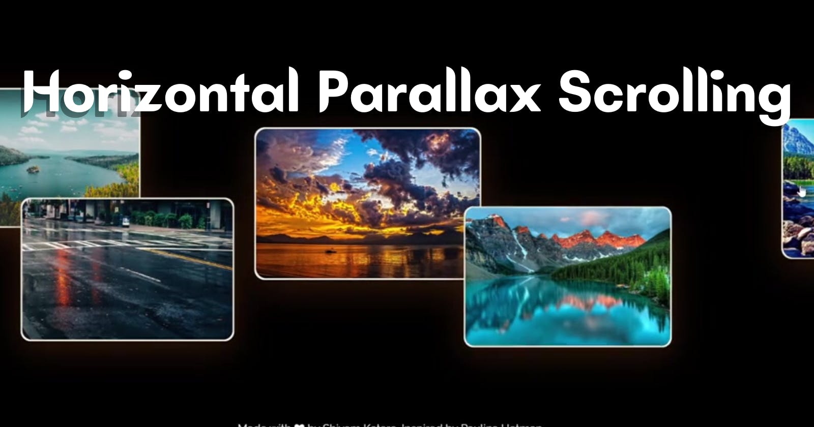 How to Create Horizontal Parallax Scrolling using CSS and JavaScript