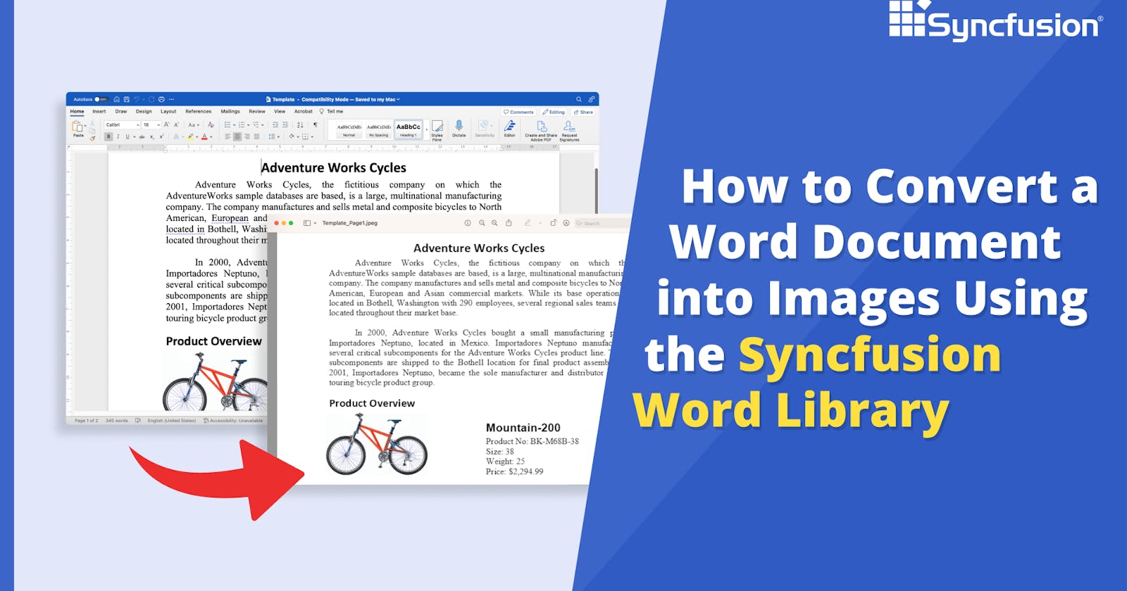 How to Convert a Word Document into Images Using the Syncfusion Word Library