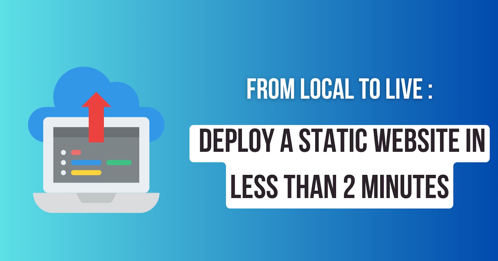 From Local to Live: Deploy a Static Website in Less Than 2 Minutes