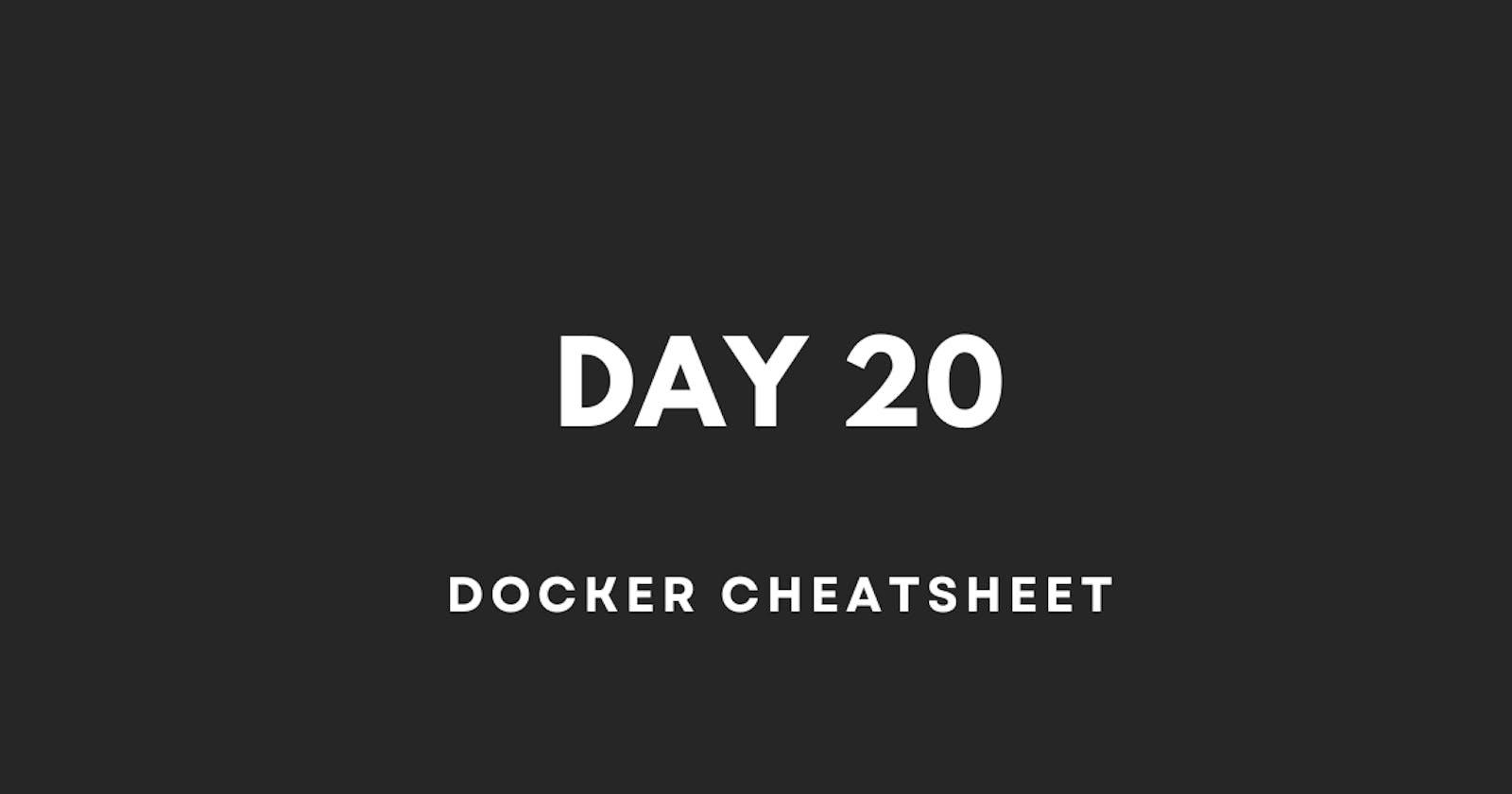 Docker Cheatsheet for DevOps and Container Enthusiasts!