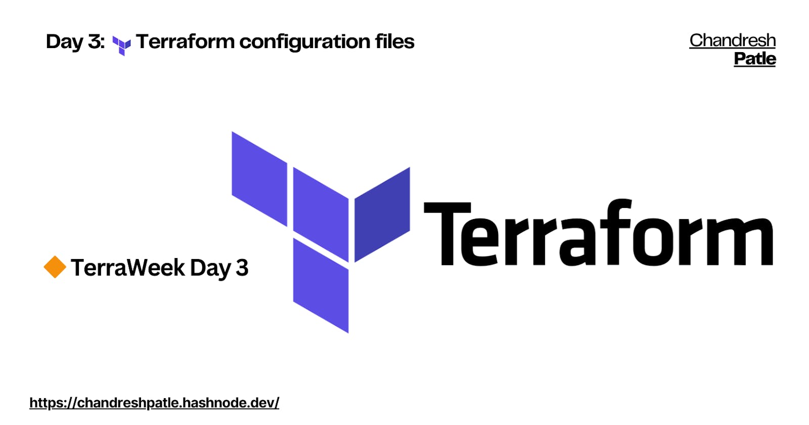 Day 3:  Terraform configuration files