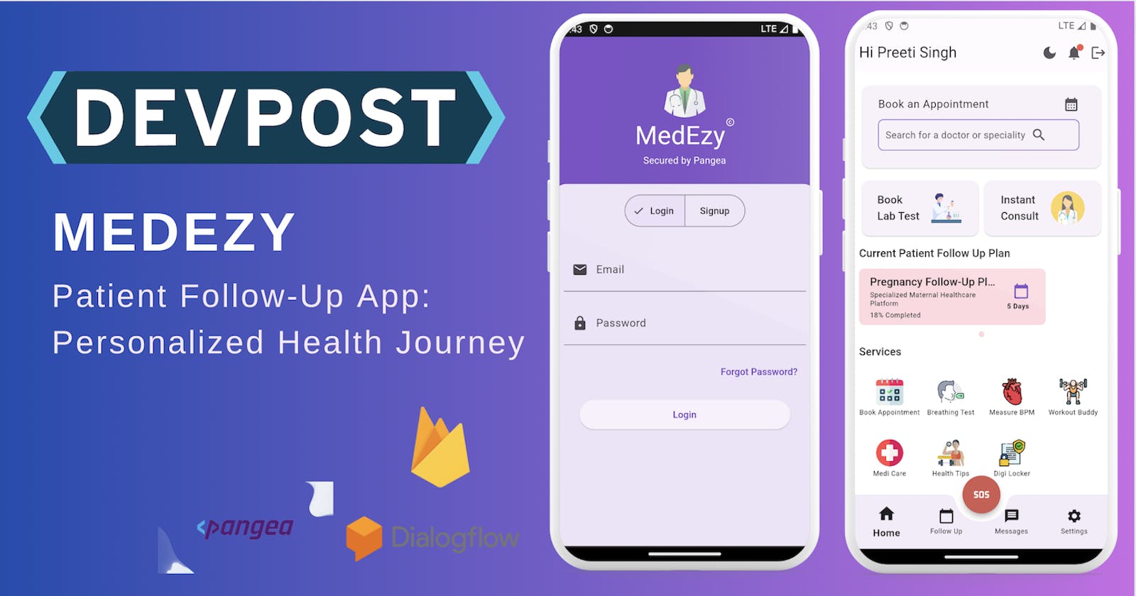 MedEzy: Your Health Journey Partner - A Devpost Hackathon with Pangea and Flutter