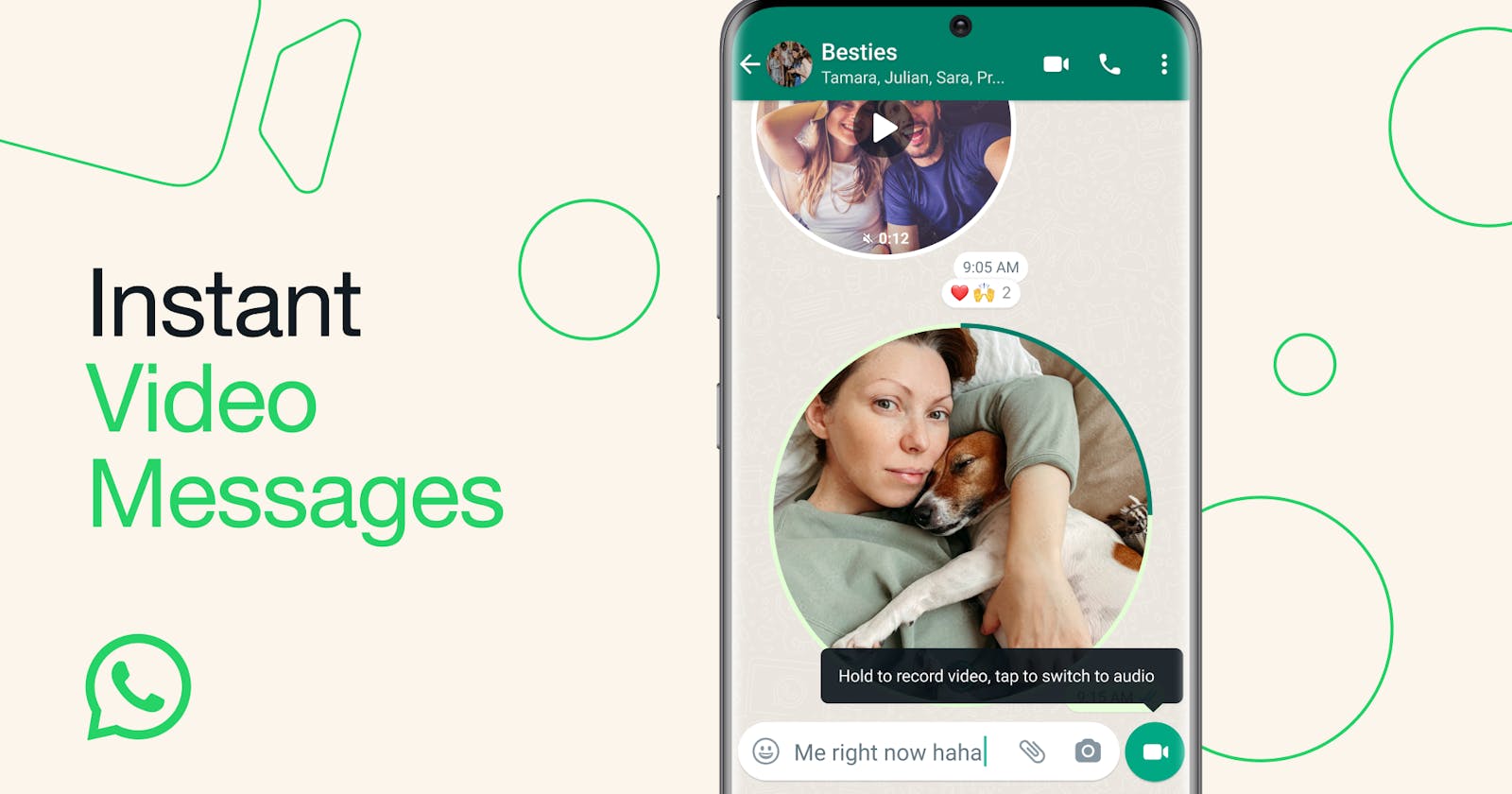 WhatsApp Introduces Instant Video Messages