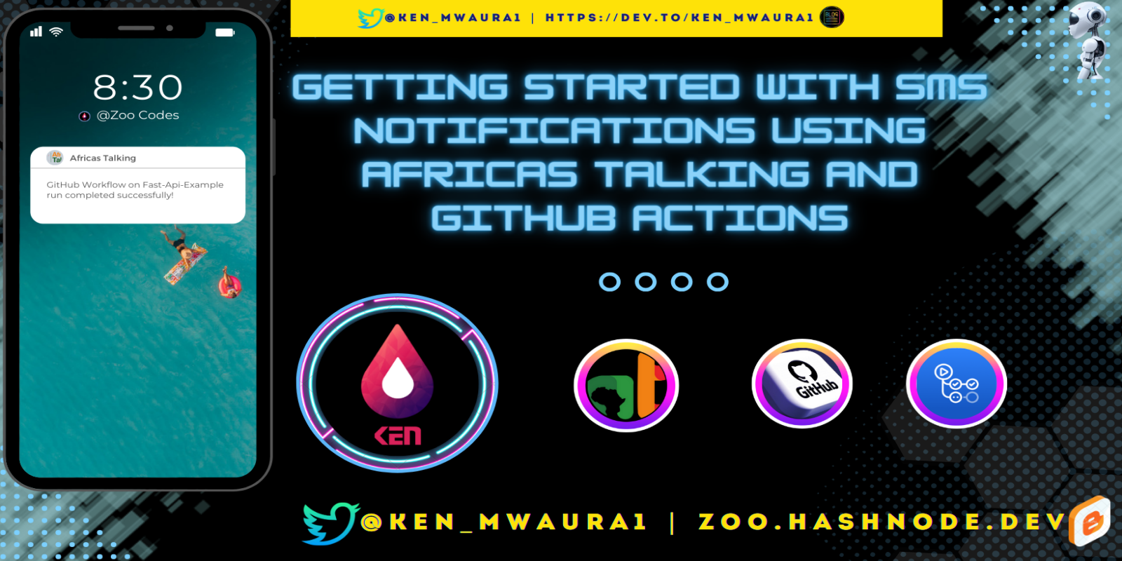 Getting Started with SMS Notifications using Africas Talking and GitHub Actions