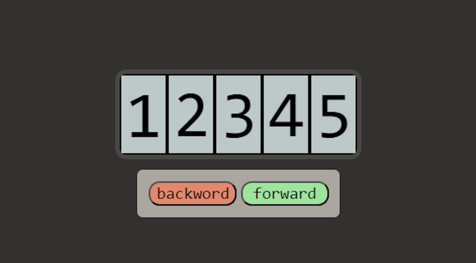 Cool looking counter in plain HTML,CSS and JS