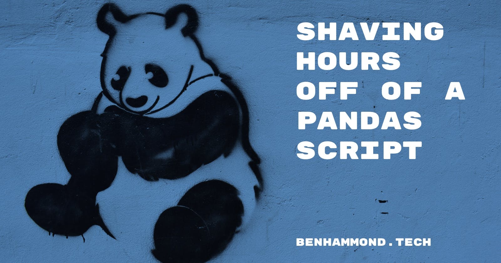 Shaving hours off a Pandas script