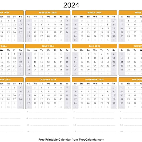 Printable Calendar 2024's photo