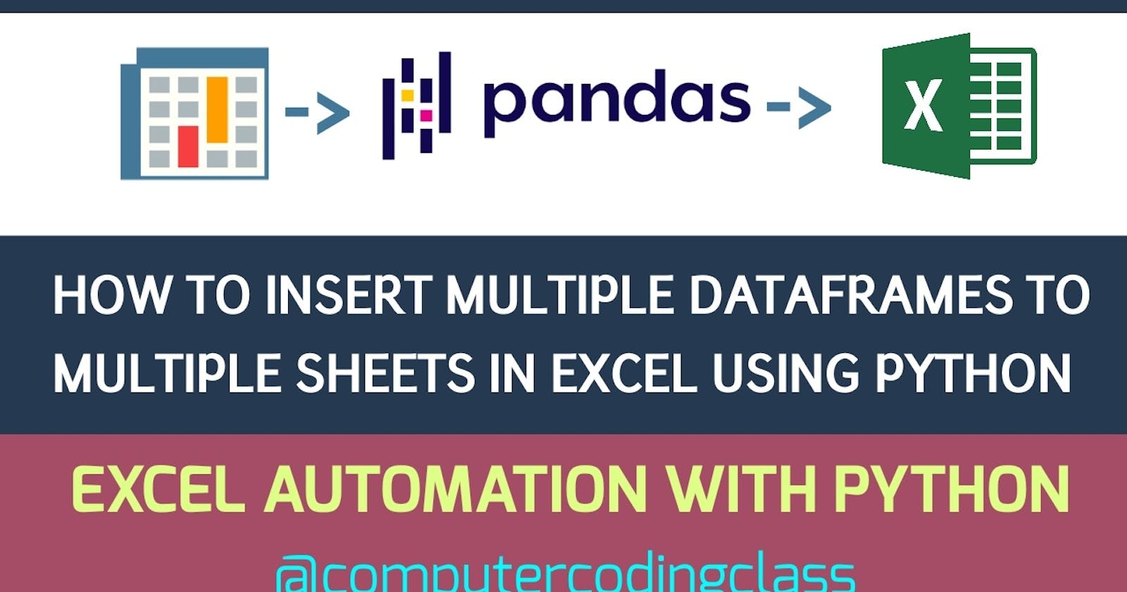 Export Multiple DataFrames to Multiple Sheets in Excel using Python
