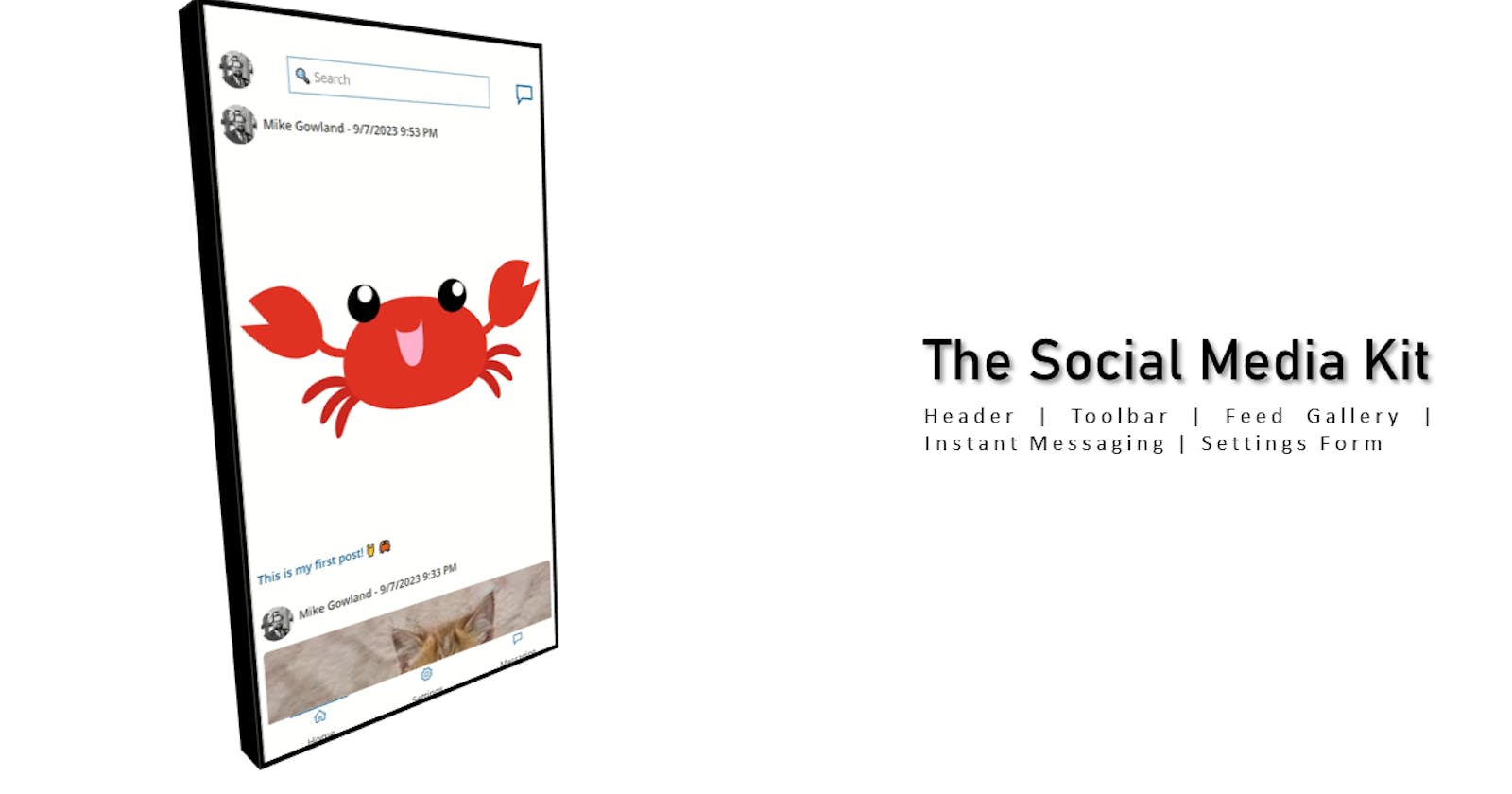 New Component Library - The Social Media Kit