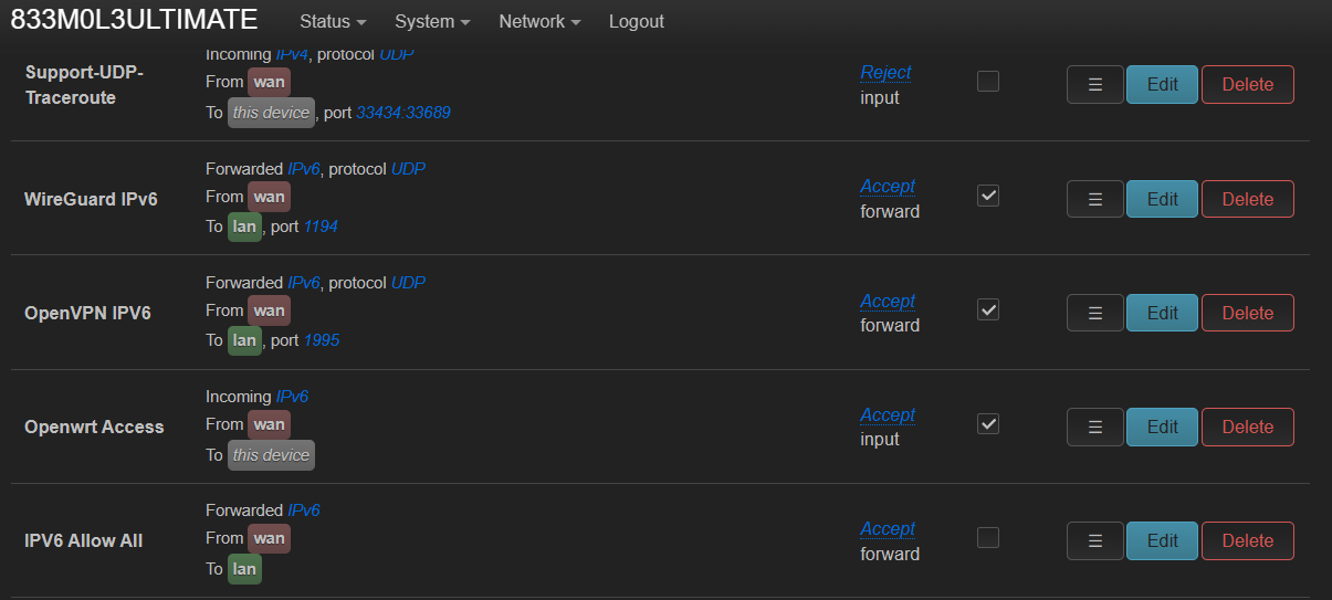 Enable IPv6 on a Secondary Router running OpenWRT