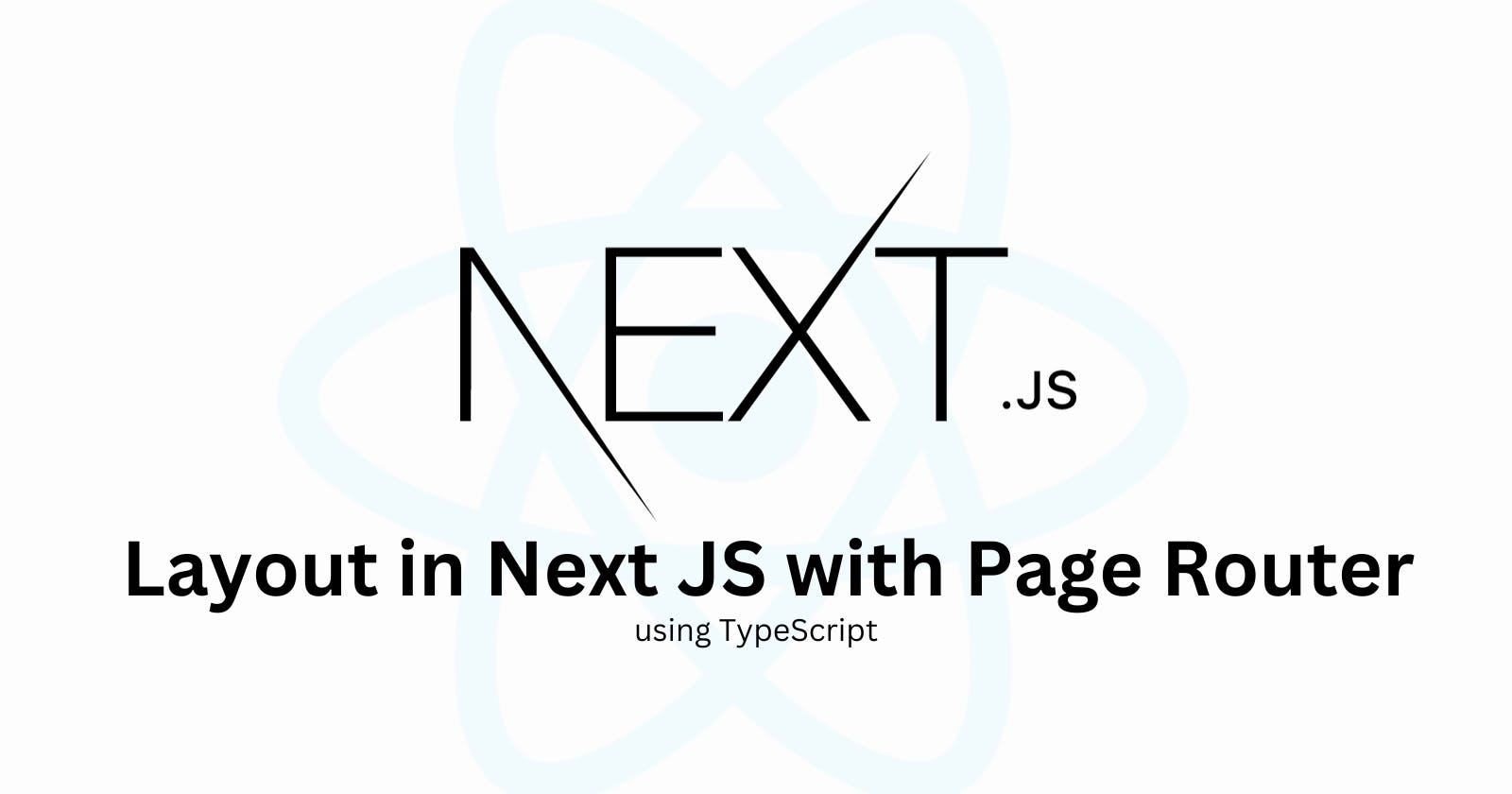 Layout system in Next JS with Typescript using Page Router - Bangla