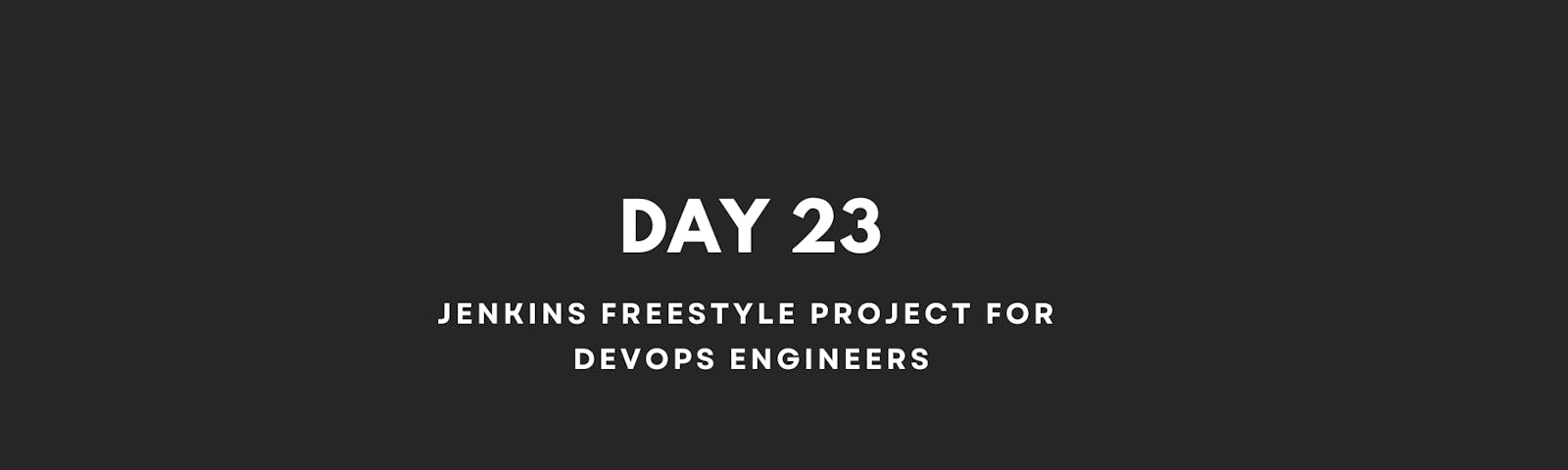 Jenkins Freestyle Project for DevOps Engineers