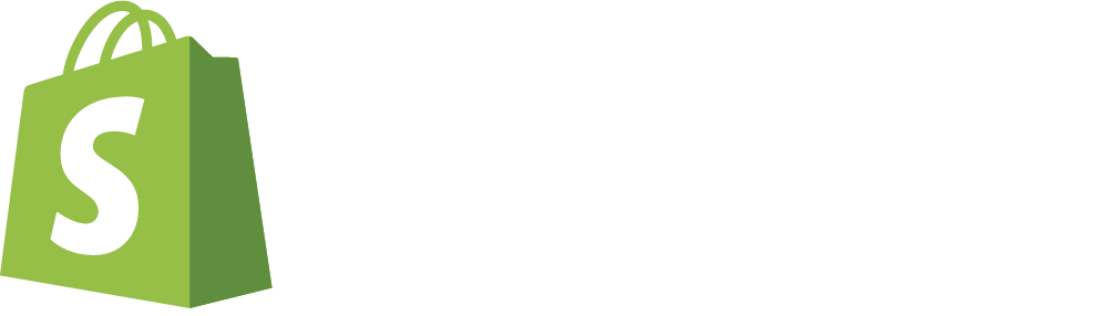 a green shopping bag with the word shopify on it
