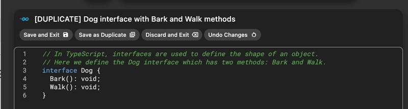 Pieces switching Golang code to Typescript.