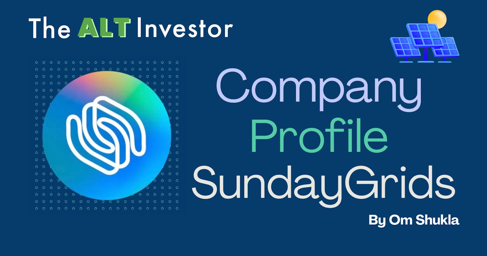 Company Profile: SundayGrids (Digital Solar)