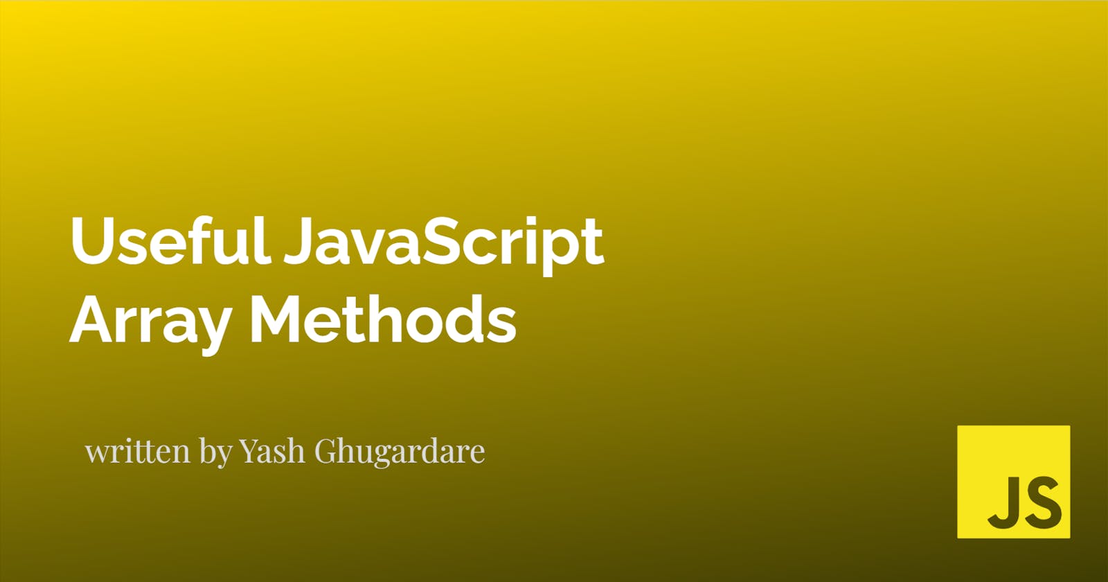 Simplifying JavaScript with Useful Array Methods