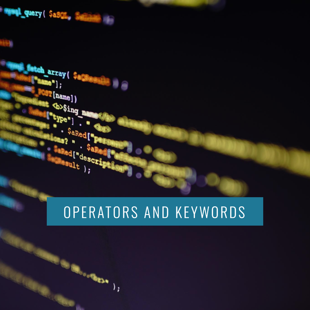 C-Programming Operators and Keywords