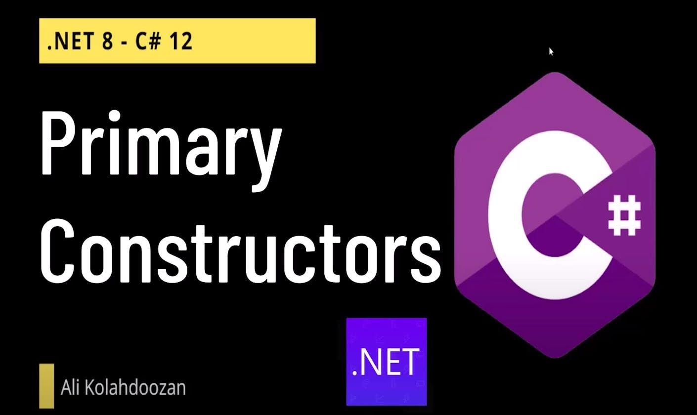 .NET 8 - C#12 - Primary Constructors