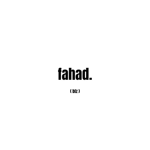 Fahad's Blog