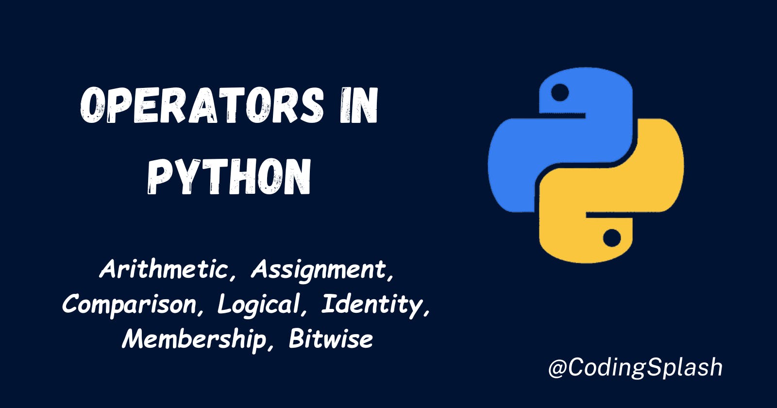 Day05-Python Operators # 1