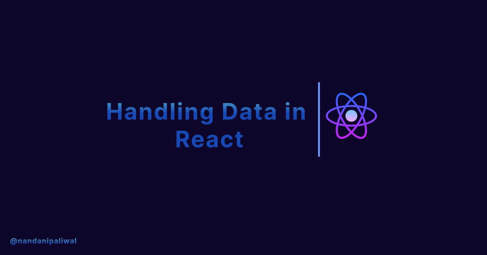 React data handling