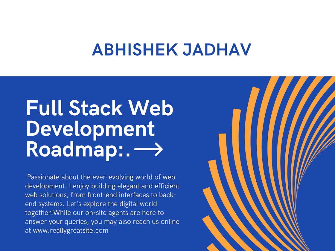 Full Stack Web Development Roadmap: