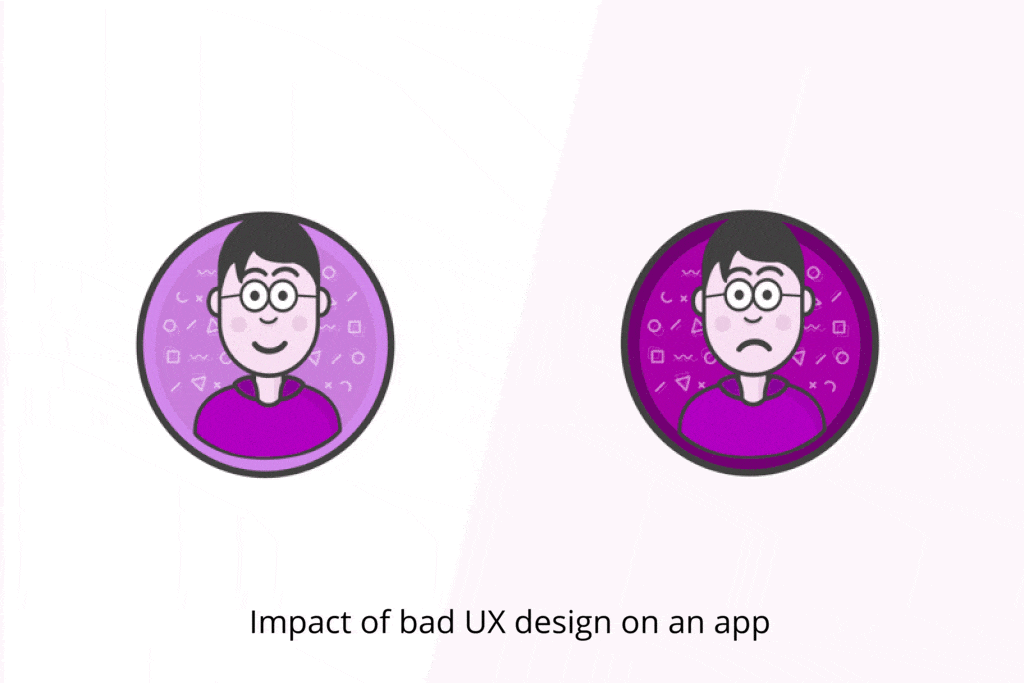 Impact of bad UX design on an application