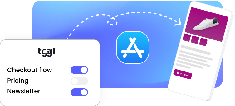 Bypass app stores process with feature flags