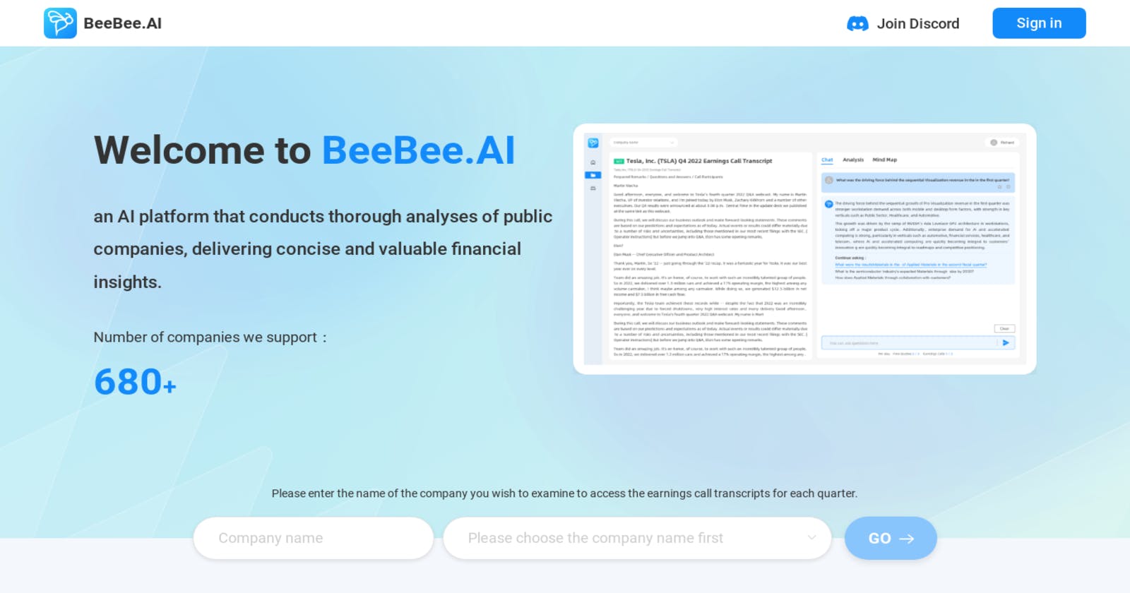 BeeBee AI: Your Expert Financial Insights Platform