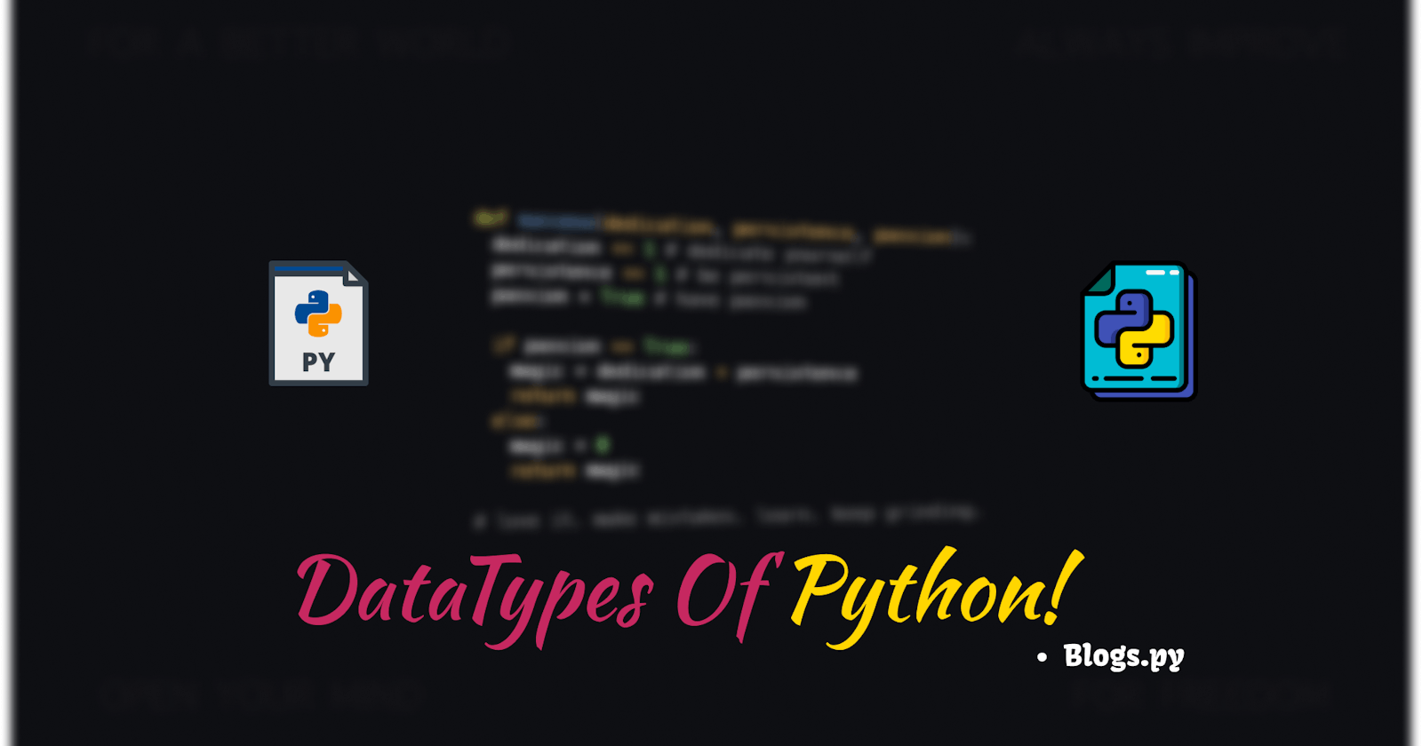DataTypes of Python