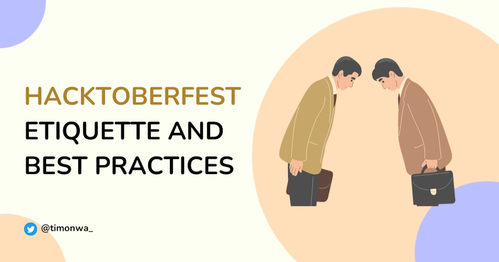 Hacktoberfest Etiquette and Best Practices: A Guide for First-time Contributors