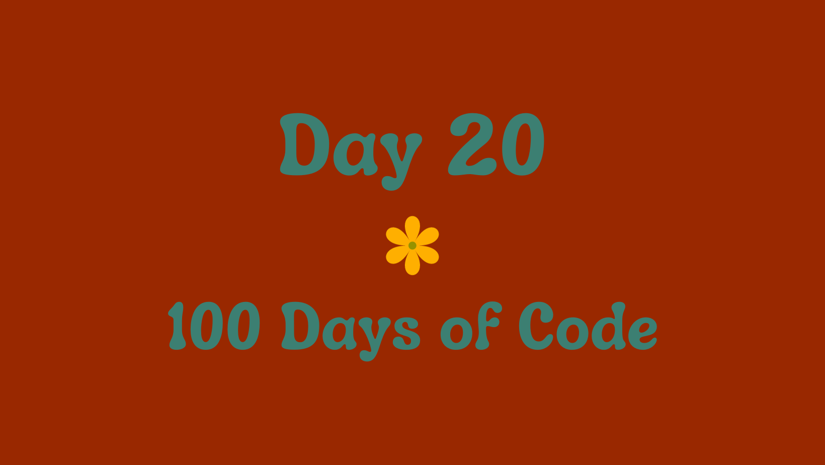 Day 20: The Code Continues to Flow