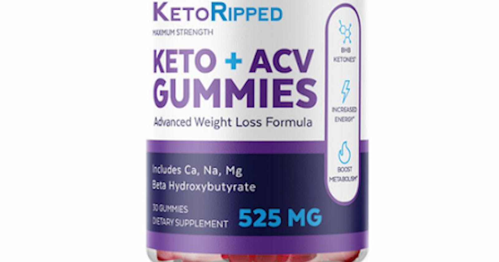 Keto Ripped ACV Gummies - 100% Natural Supplement