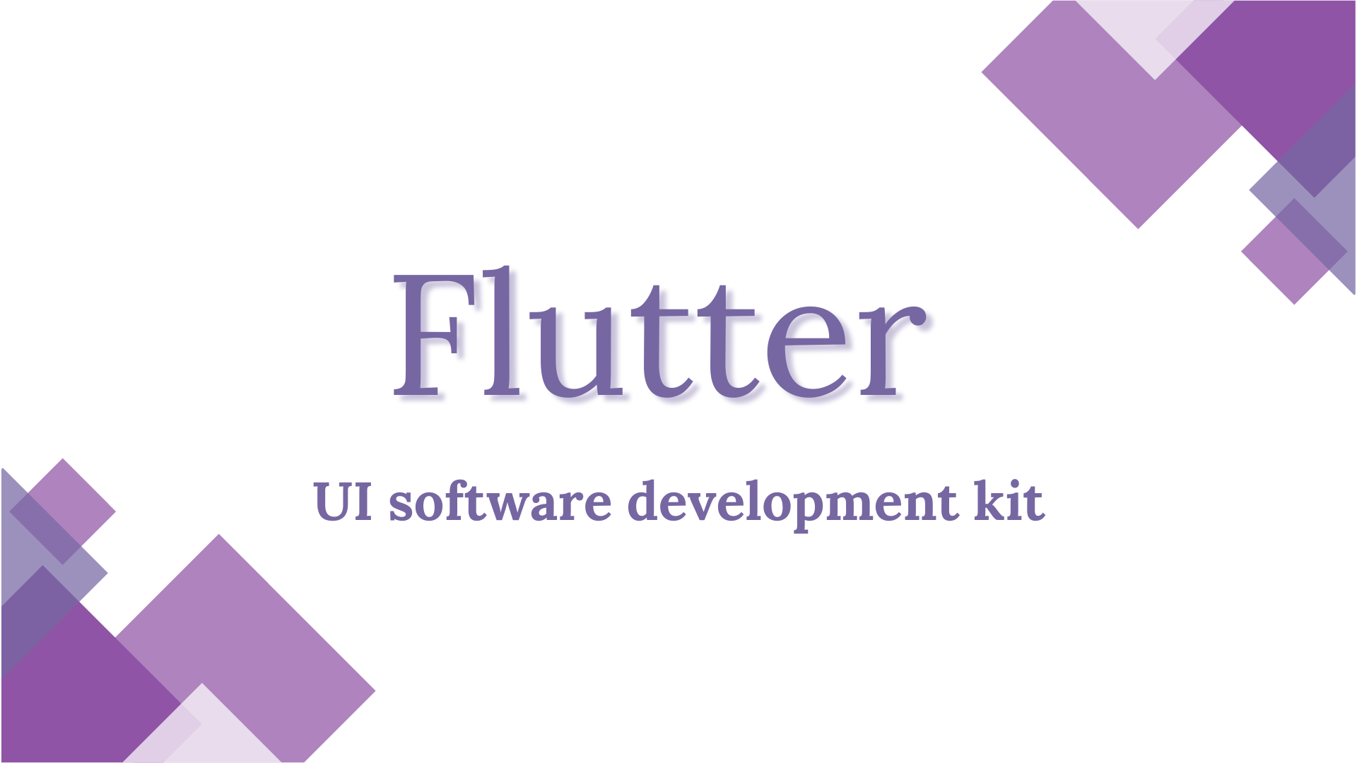 Getting started with Flutter