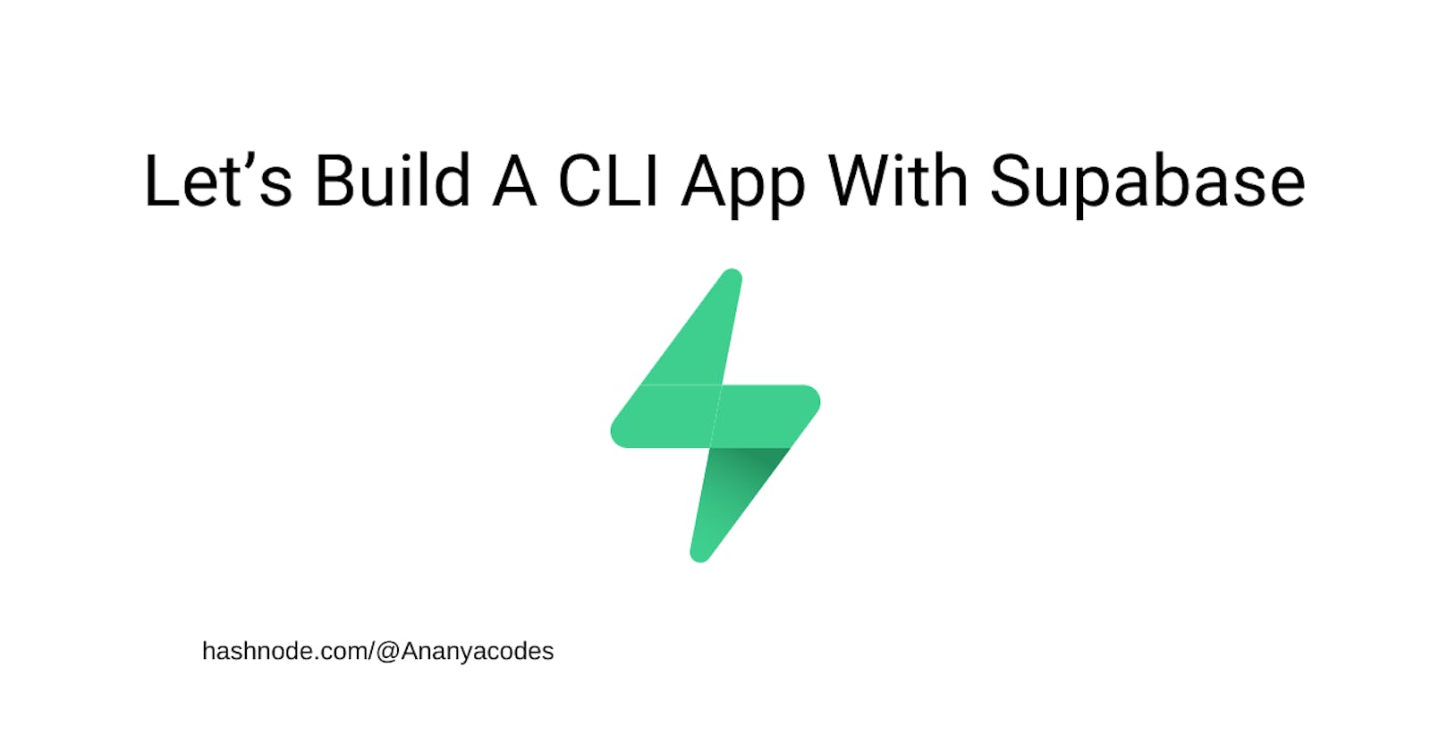 Let's build a CLI app with Supabase⚡