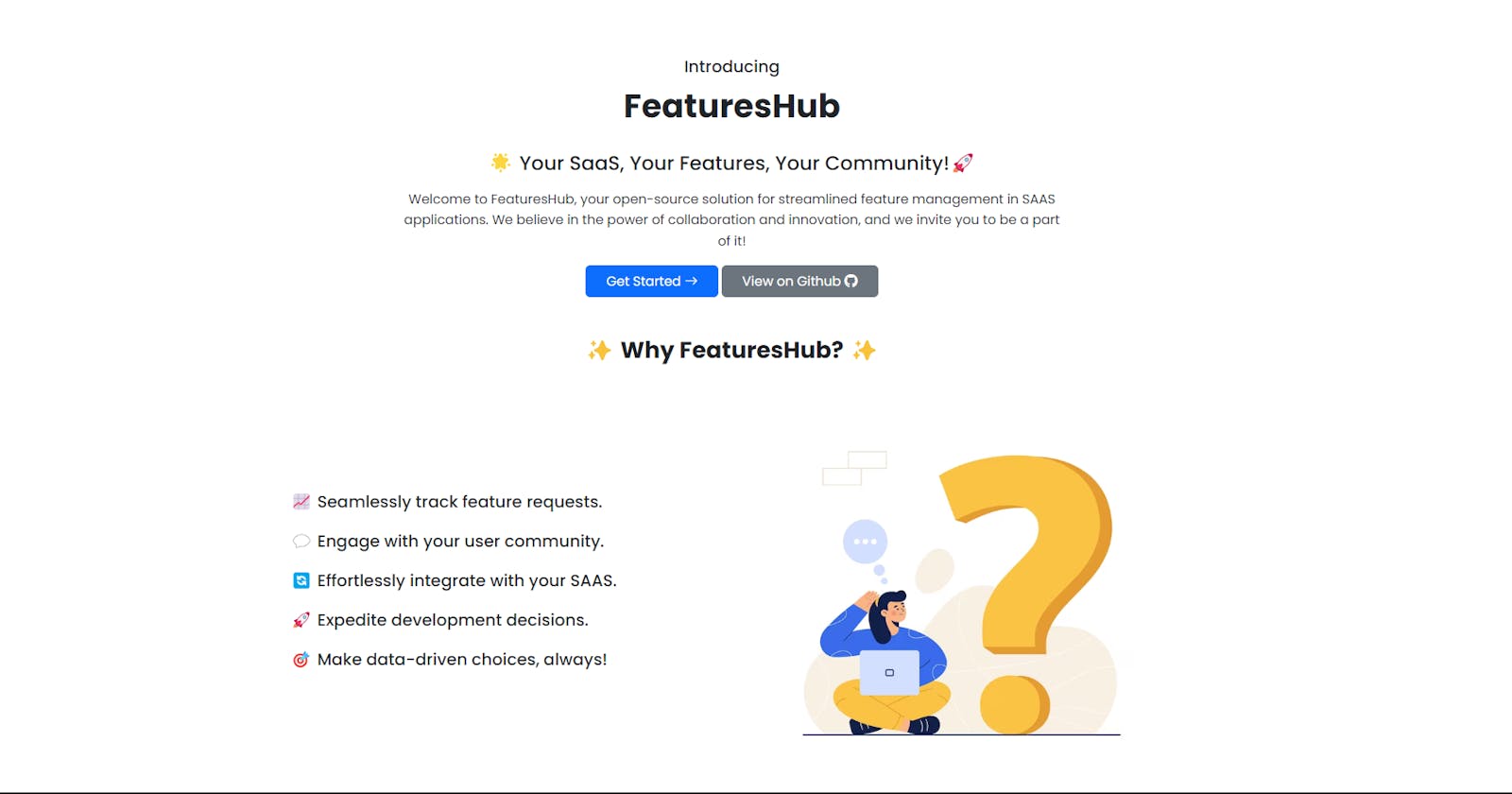 Introducing FeaturesHub: An Open-Source Application for Managing Feature Requests for SAAS