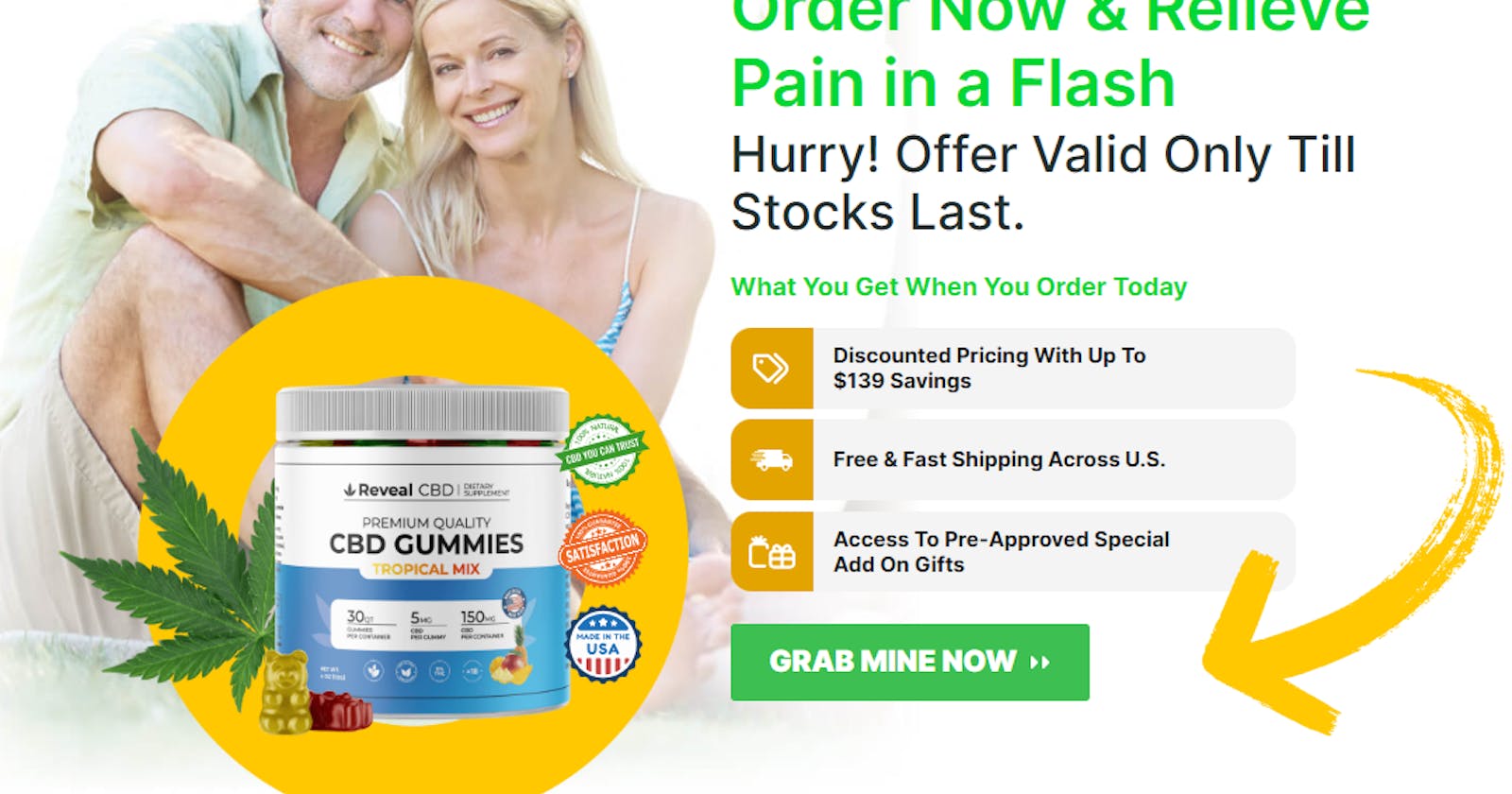 Reveal CBD Gummies Official Website, Improve Health & Helps In Pain Relief?